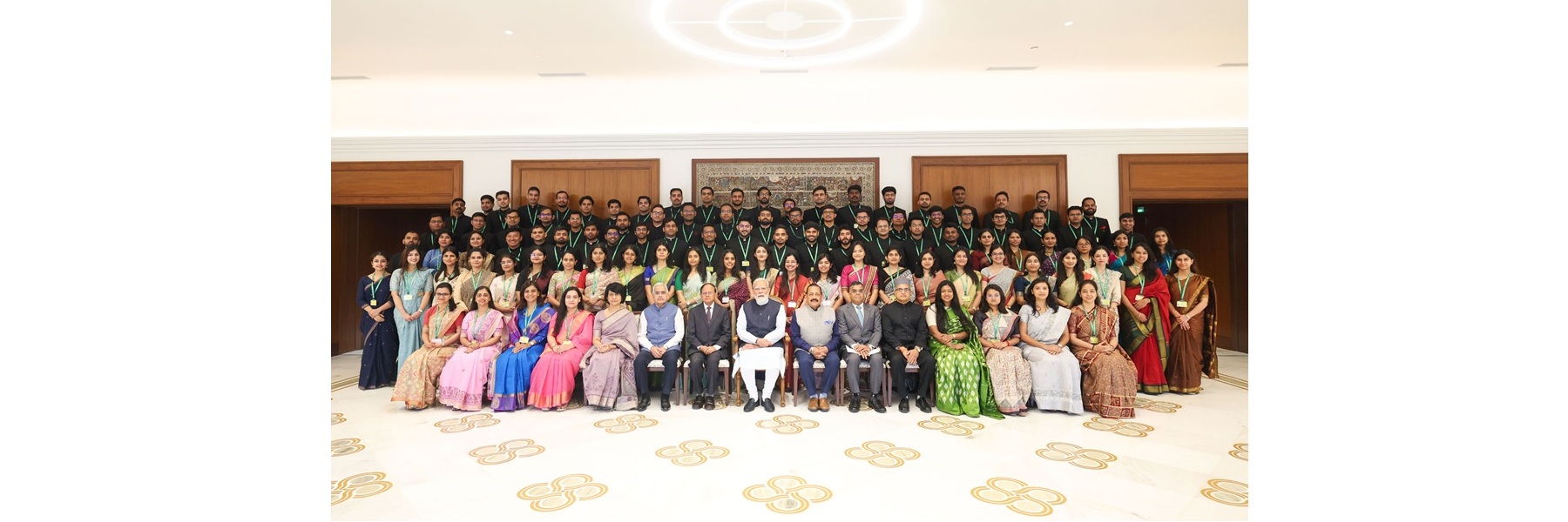 PM in a group photograph with Assistant Secretaries IAS 2024 Batch, in New Delhi.