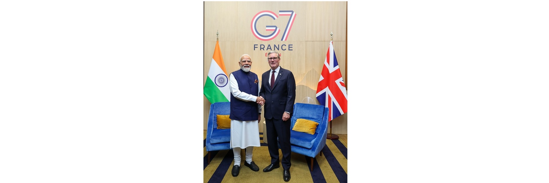 PM held a bilateral meeting with the Prime Minister of the United Kingdom, Mr. Keir Starmer on the sidelines of the G7 Summit, in Evian, France.
