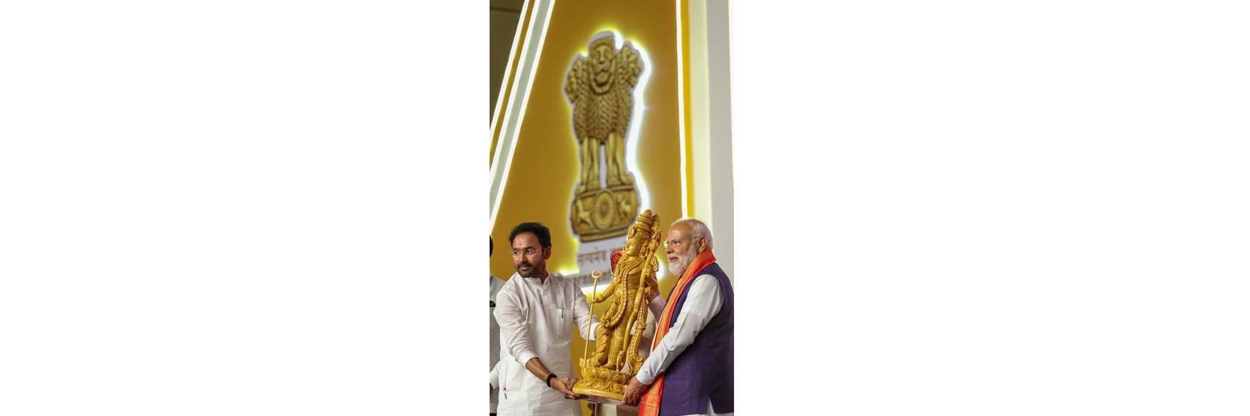 PM at the laying of foundation stone, inauguration and dedication to the nation multiple development projects at Hyderabad, in Telangana