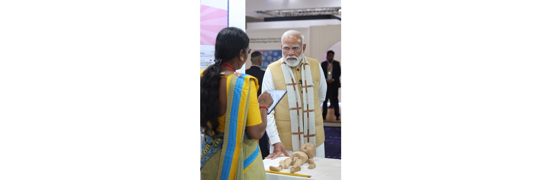 PM at the inauguration of the India AI Impact Expo 2026 at Bharat Mandapam, in New Delhi.