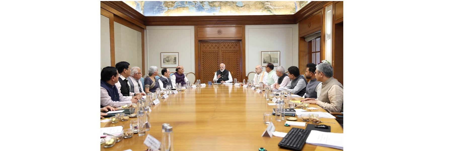 PM chairs CCS meeting to review the situation and mitigating measures in the context of ongoing West Asia conflict, in New Delhi.