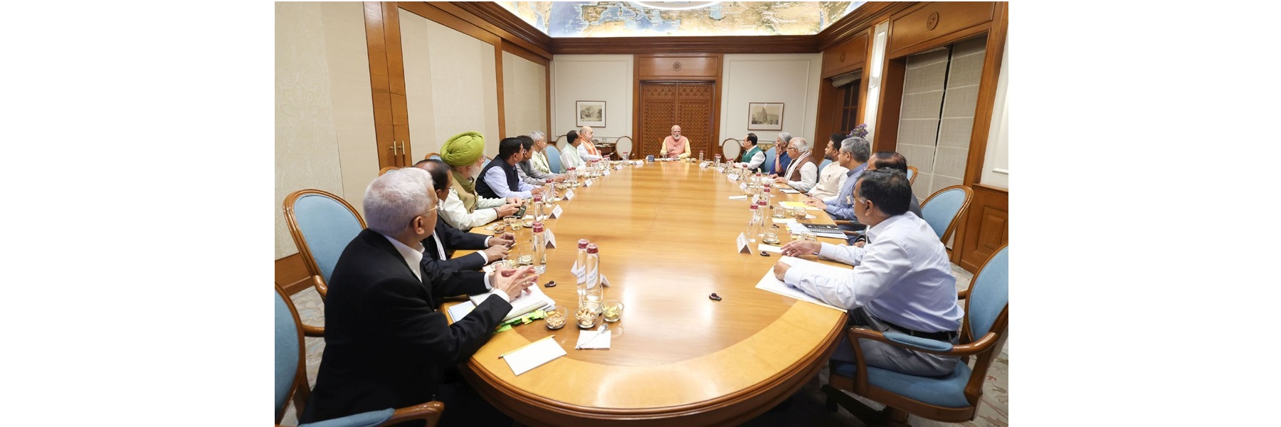 PM chairs a meeting of the Cabinet Committee on Security (CCS) to review the steps taken amid the ongoing West Asia conflict, in New Delhi. 