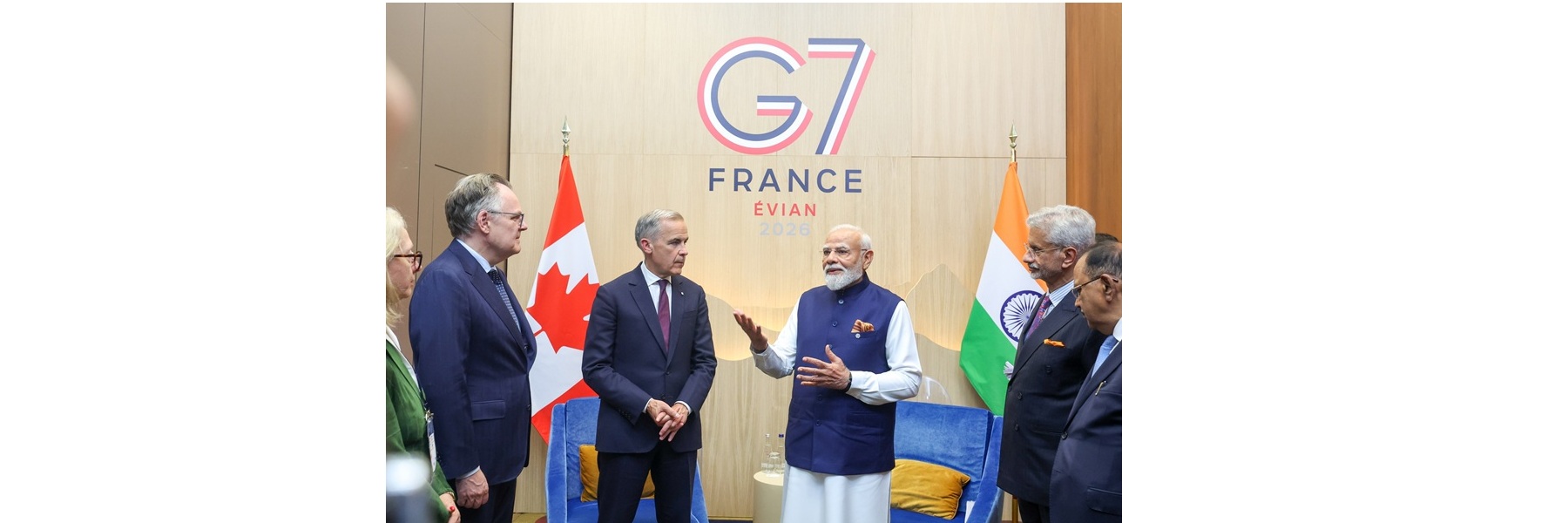 PM held a bilateral meeting with the Prime Minister of Canada, Mr. Mark Carney on the sidelines of the G7 Summit, in Evian, France.