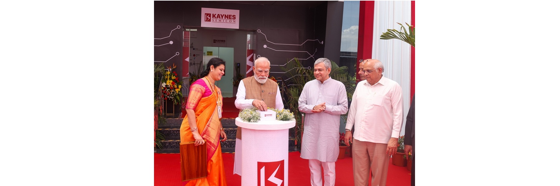 PM inaugurates the Kaynes Project at Ahmedabad, in Gujarat