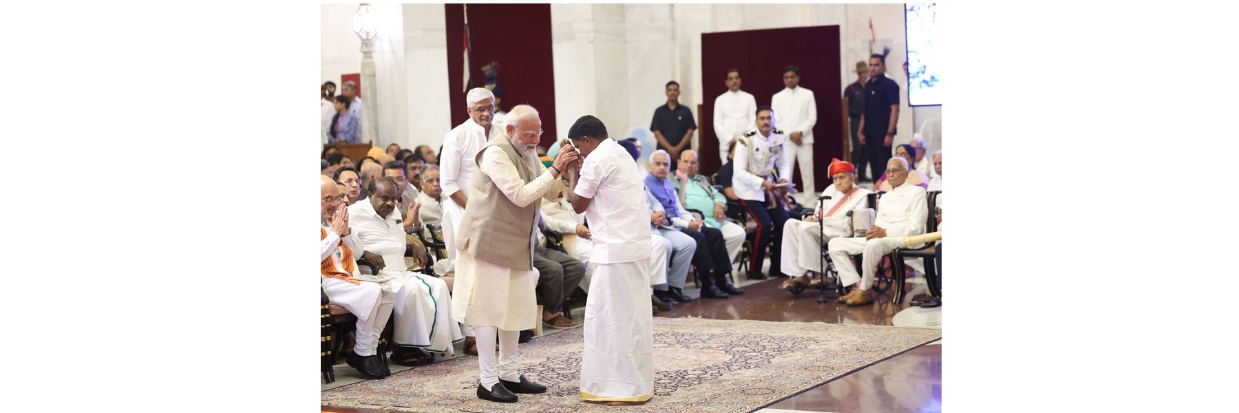 PM attends the Civil Investiture Ceremony-I (Padma Awards – 2026) held at Rashtrapati Bhavan, in New Delhi.