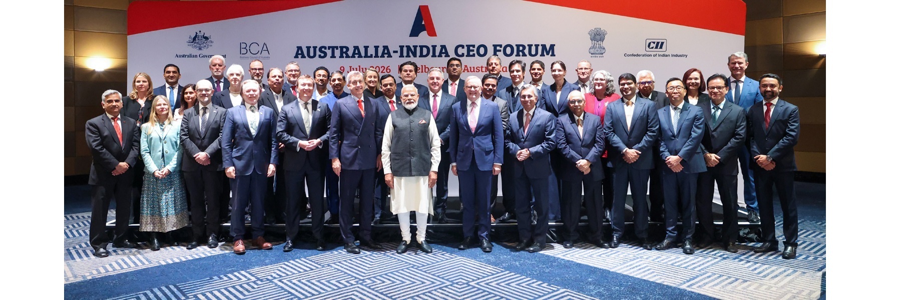 PM meets the Prime Minister of Australia, Mr. Anthony Albanese on the sidelines of the India-Australia CEOs Forum at Melbourne, in Australia.