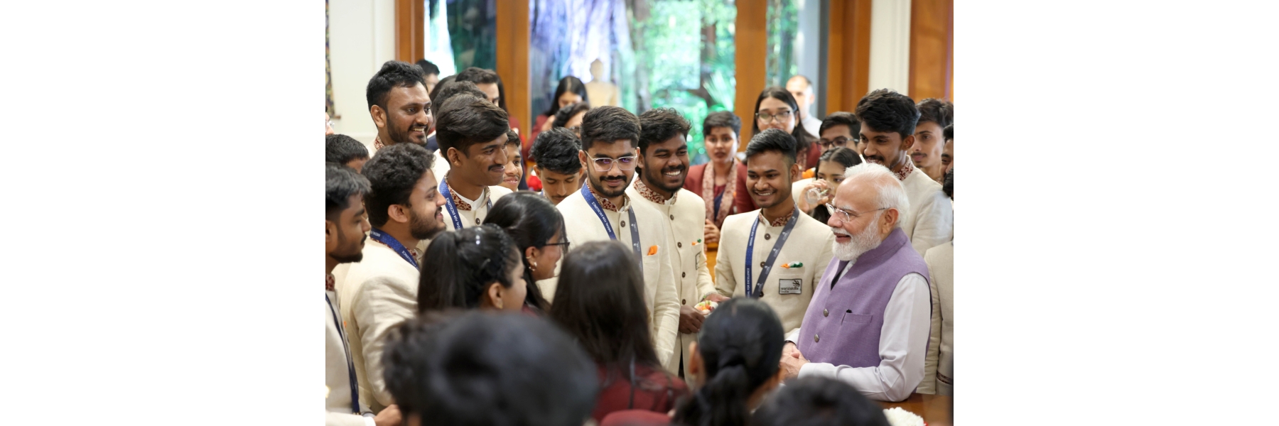 PM interaction with representatives of Team India at WorldSkills Competition, Shanghai 2026 at his residence (7, Lok Kalyan Marg), in New Delhi.