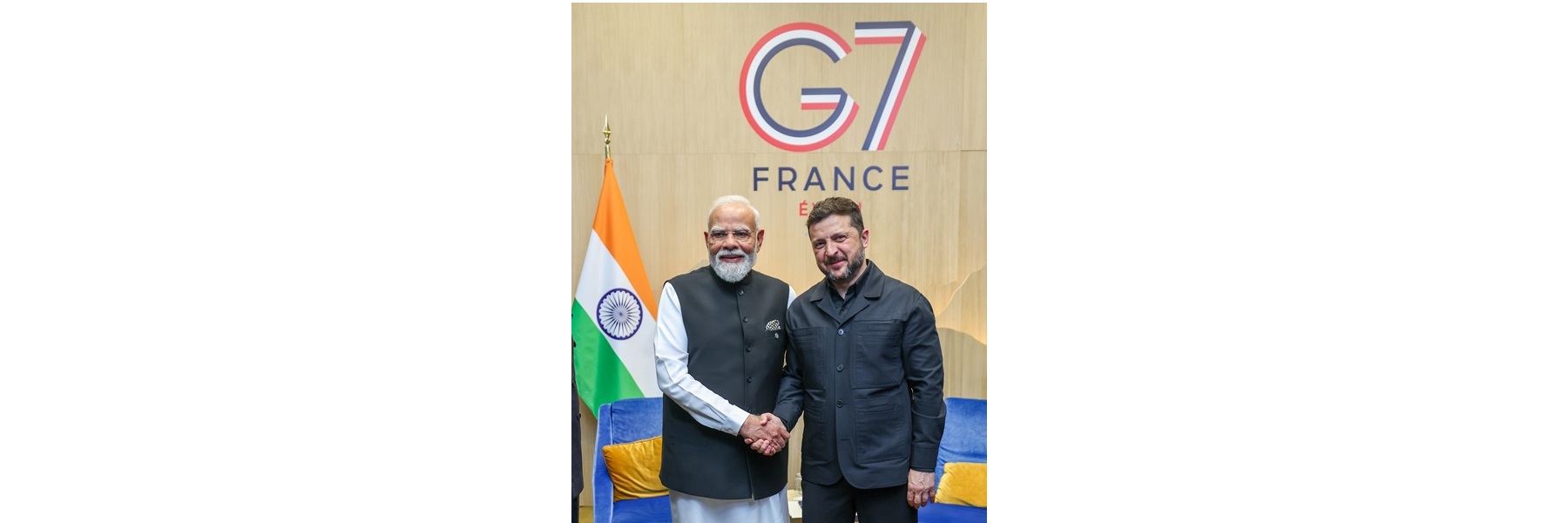 PM held a bilateral meeting with the President of Ukraine, Mr. Volodymyr Zelenskyy on the sidelines of the G7 Summit – 2026 at Evian, in France.