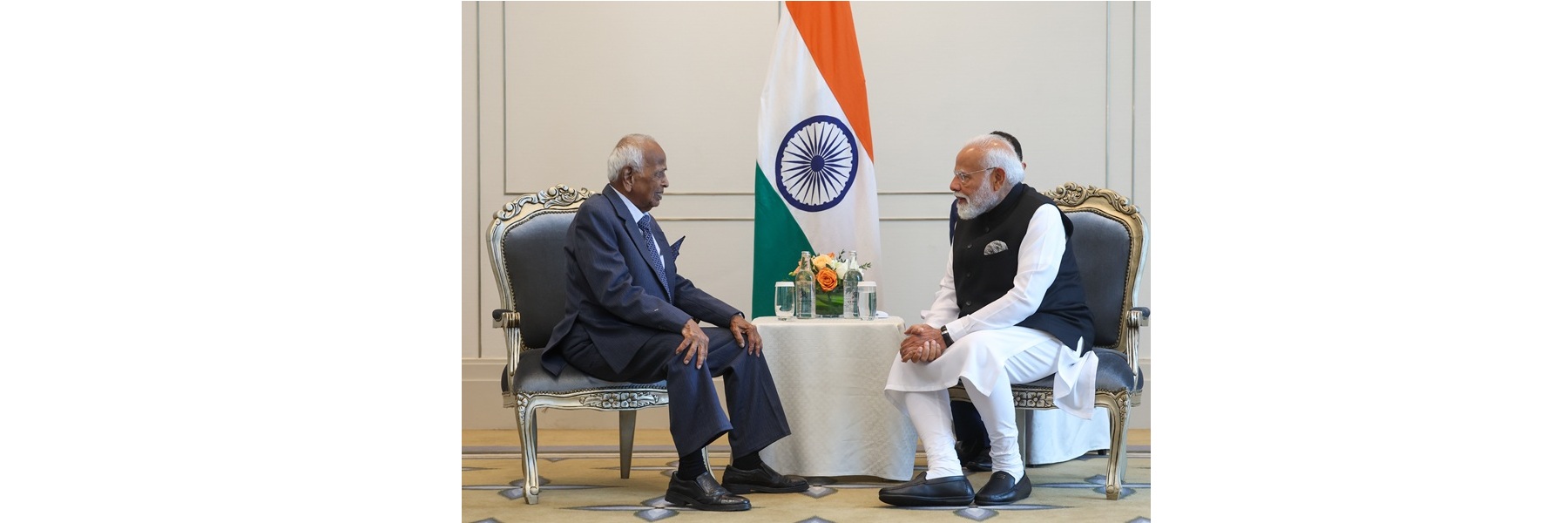 INA veteran Shri Jeyaraj Raja Rao meets with PM at Kuala Lumpur, in Malaysia