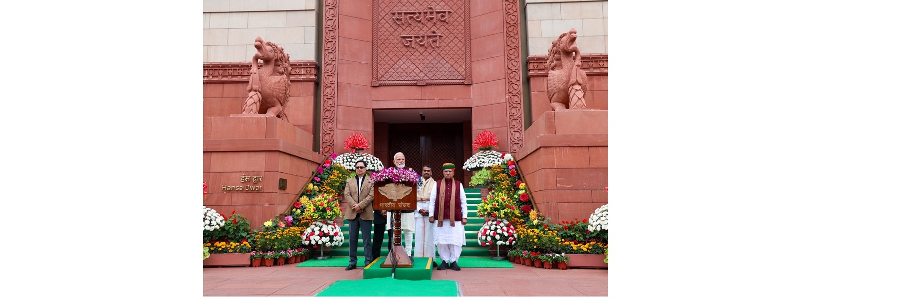PM remarks on beginning of Budget Session at Parliament House, in New Delhi 