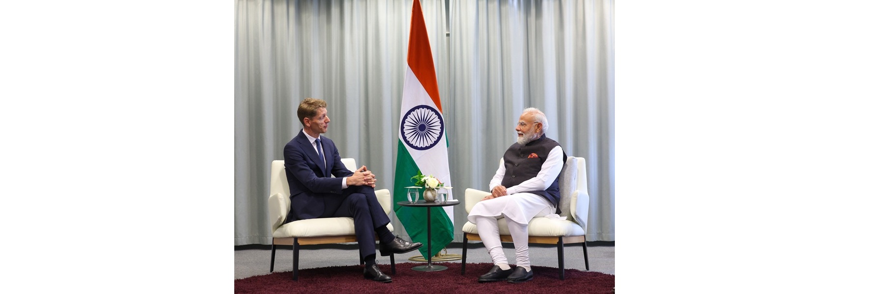 PM meets Chairman of Maersk, Mr. Robert Maersk Uggla in Gothenburg, Sweden 