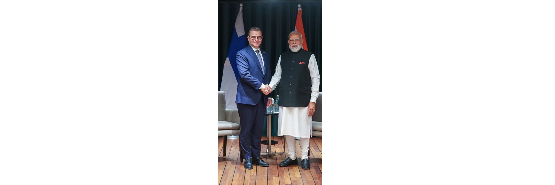 PM holds a bilateral meeting with Finland’s Prime Minister, Mr. Petteri Orpo in Oslo, Norway