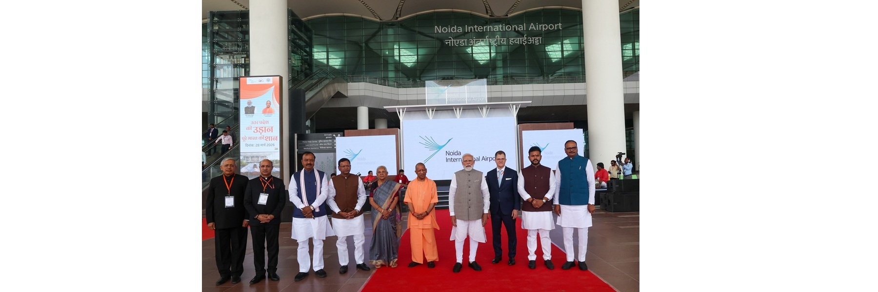 PM walkthrough of Terminal Building of Noida International Airport, Jewar, in Uttar Pradesh