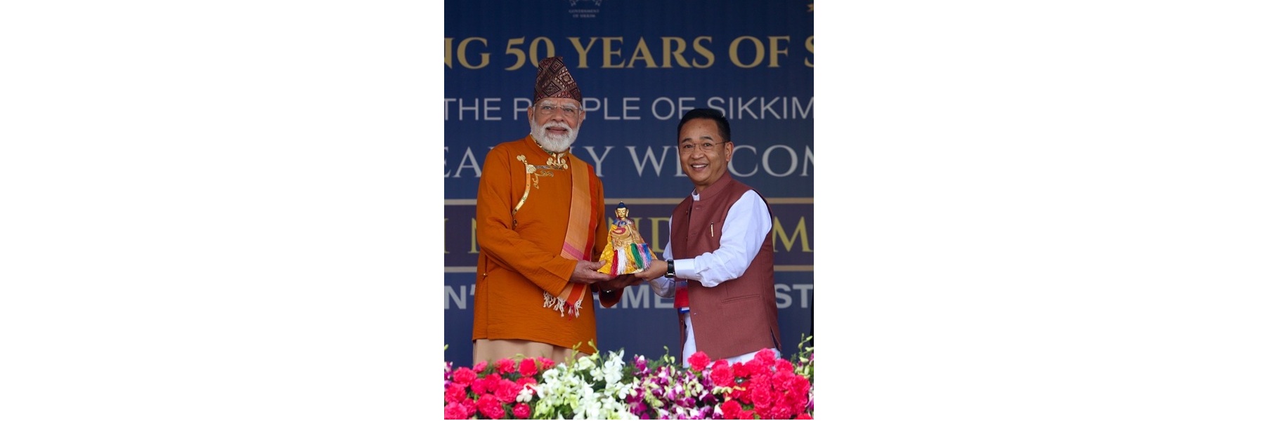 PM at the inauguration, launch and foundation stone laying of various projects at Gangtok, in Sikkim