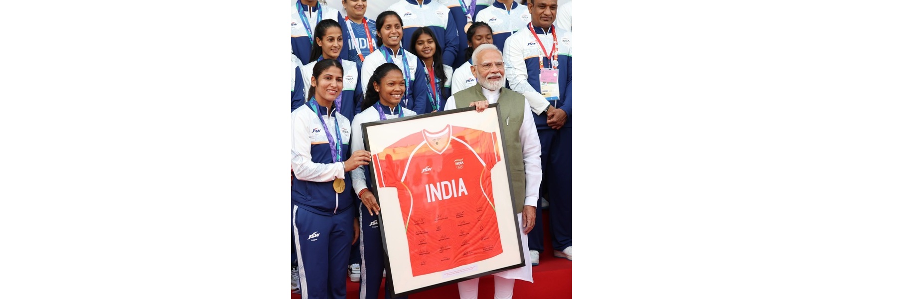 PM meets with the Indian Contingent for Asian Games 2026, in New Delhi