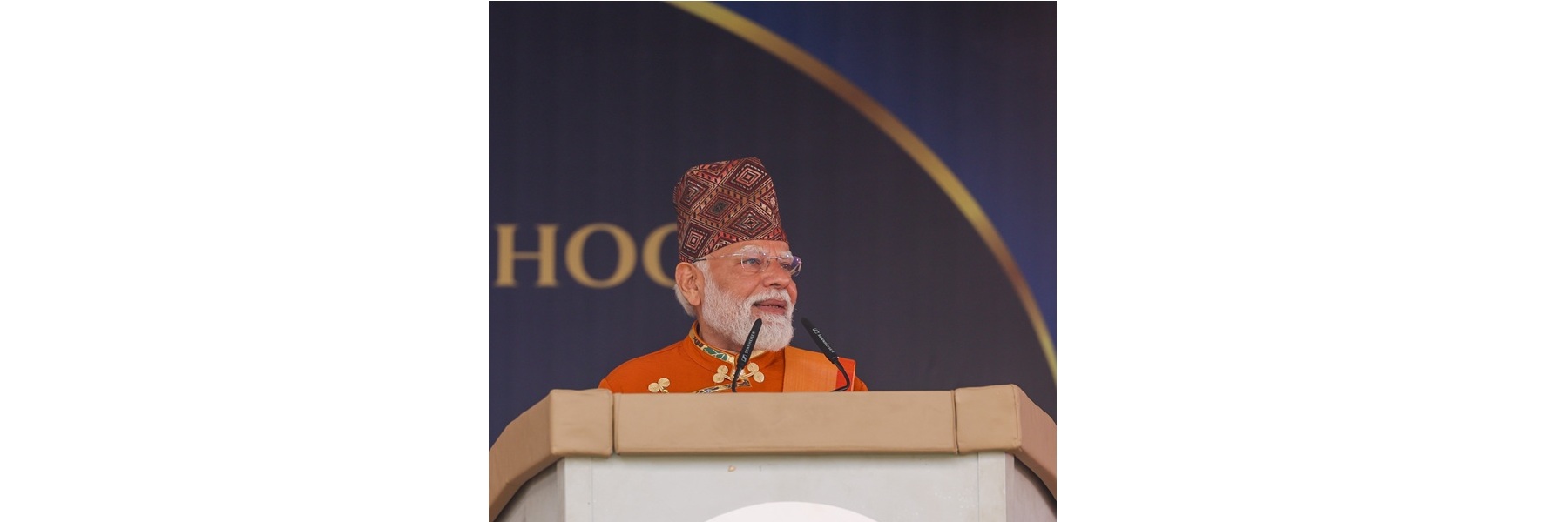 PM addressing at the inauguration, launch and foundation stone laying of various projects at Gangtok, in Sikkim