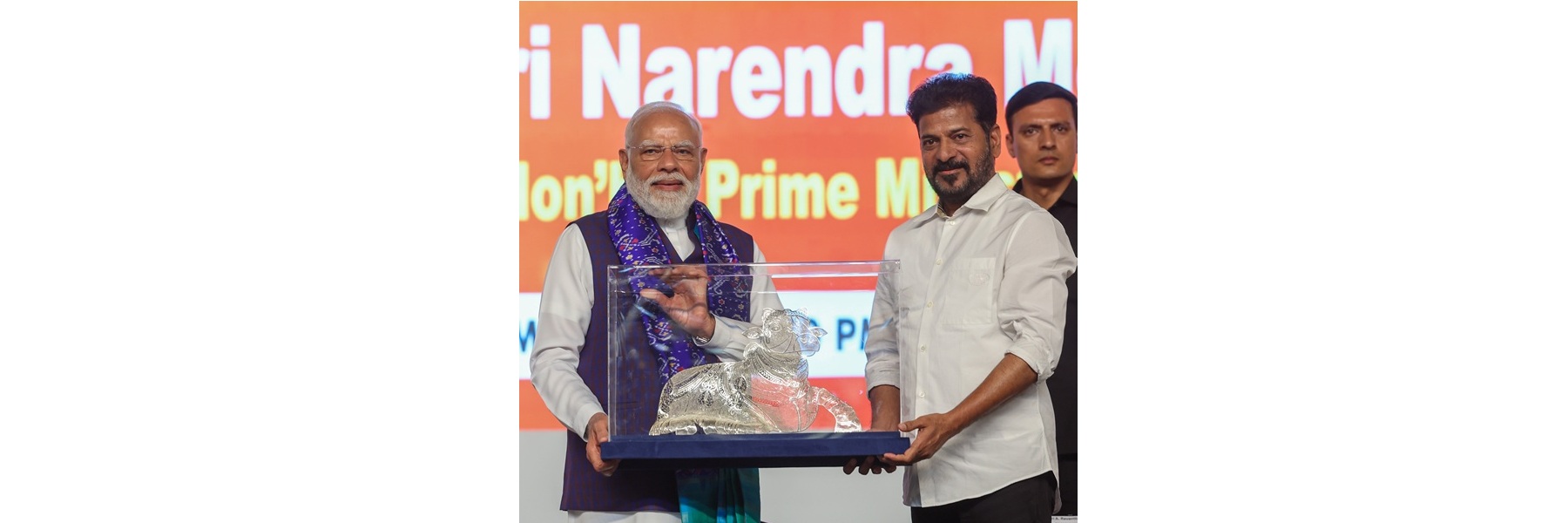 PM at the laying of foundation stone, inauguration and dedication to the nation multiple development projects at Hyderabad, in Telangana
