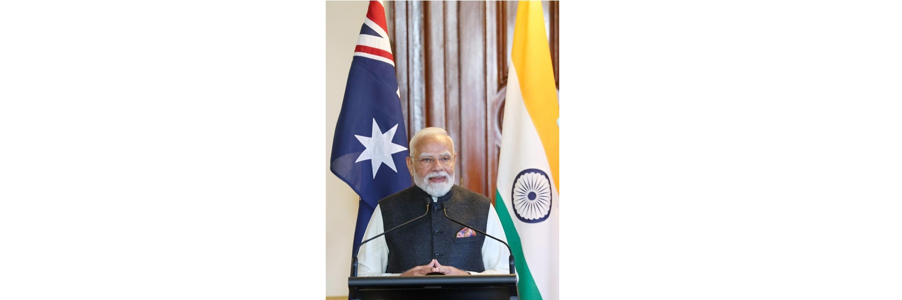 PM addressing the Press Statement between India and Australia in Melbourne, Australia