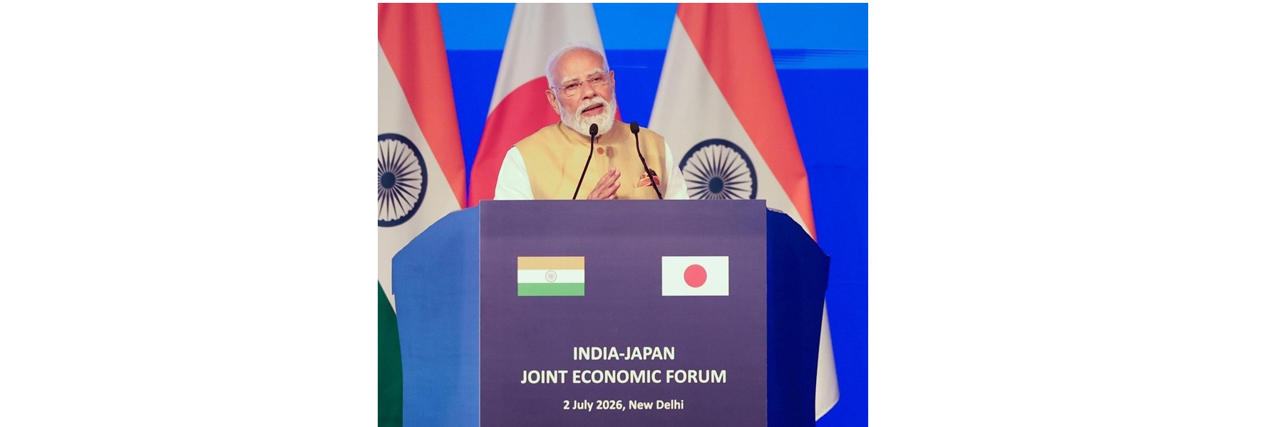 PM addressing the India-Japan Joint Economic Forum, in New Delhi