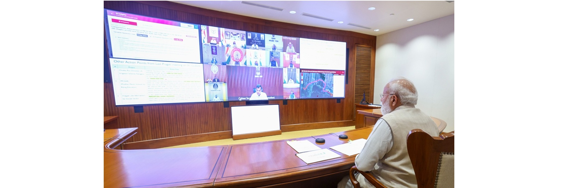 PM chairs 51st PRAGATI Meeting at Seva Teerth, in New Delhi.